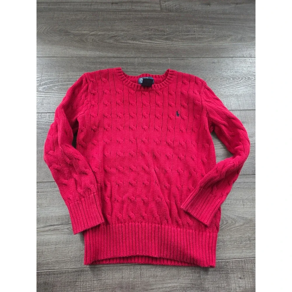 Vintage‎ Ralph lauren boys canle knit sweater size 7